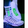 SneakFreaxx Chaussettes Socken Neon Bottom Vert